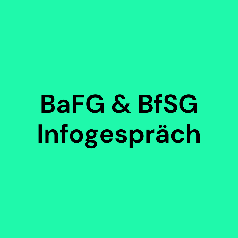 Infogespräch zum BFSG & BaFG (Google Meet)