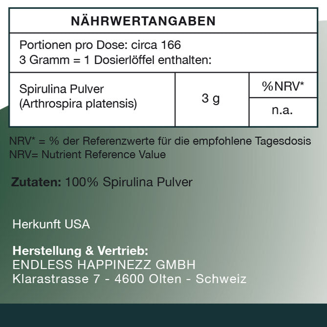 Spirulina Pulver 500g