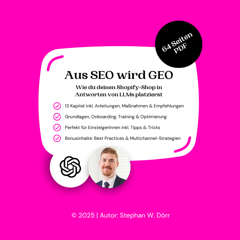 E-Book: Aus SEO wird GEO (64 Seiten PDF)