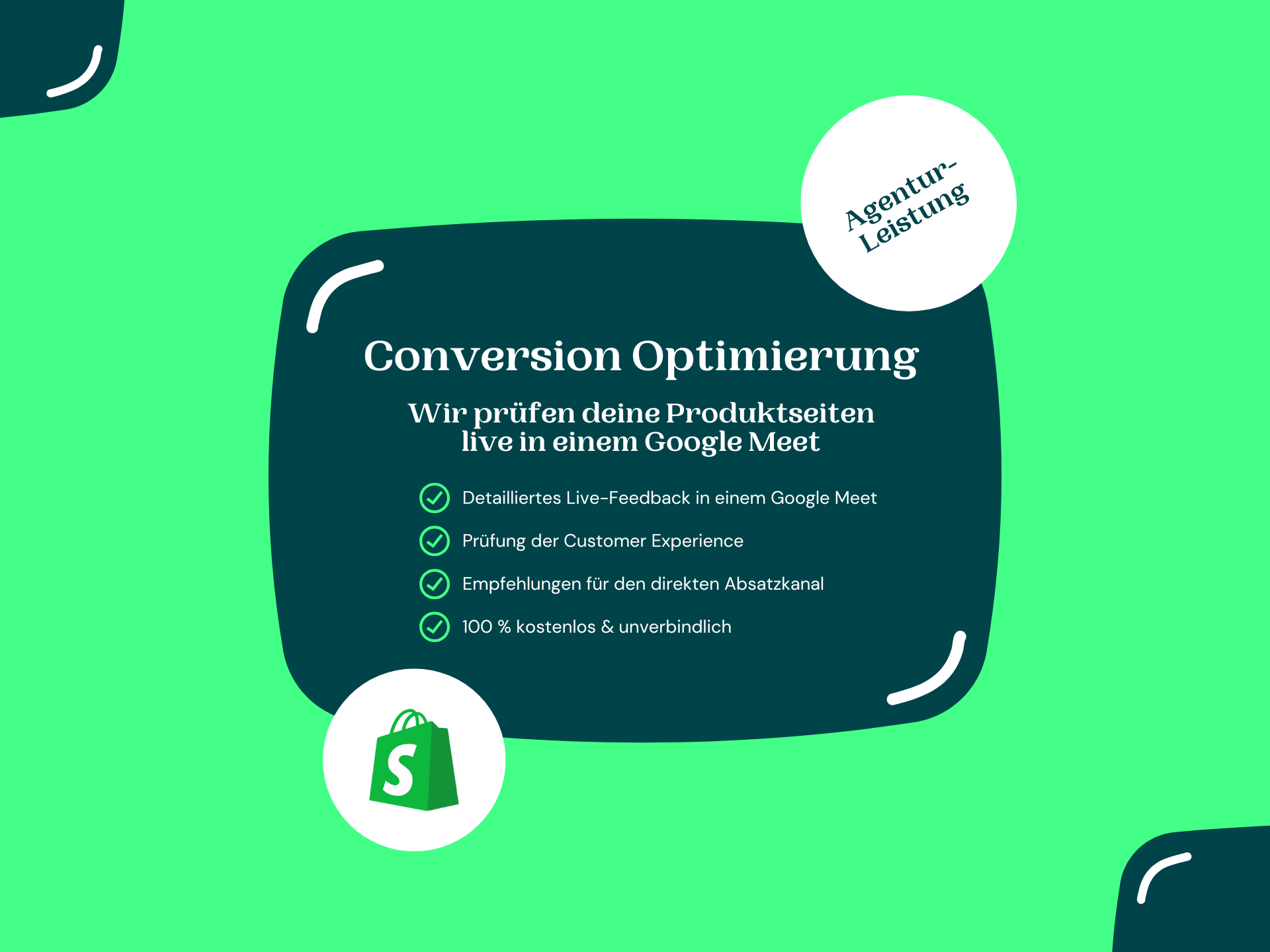 Shopify Conversion Optimierung (Google Meet)