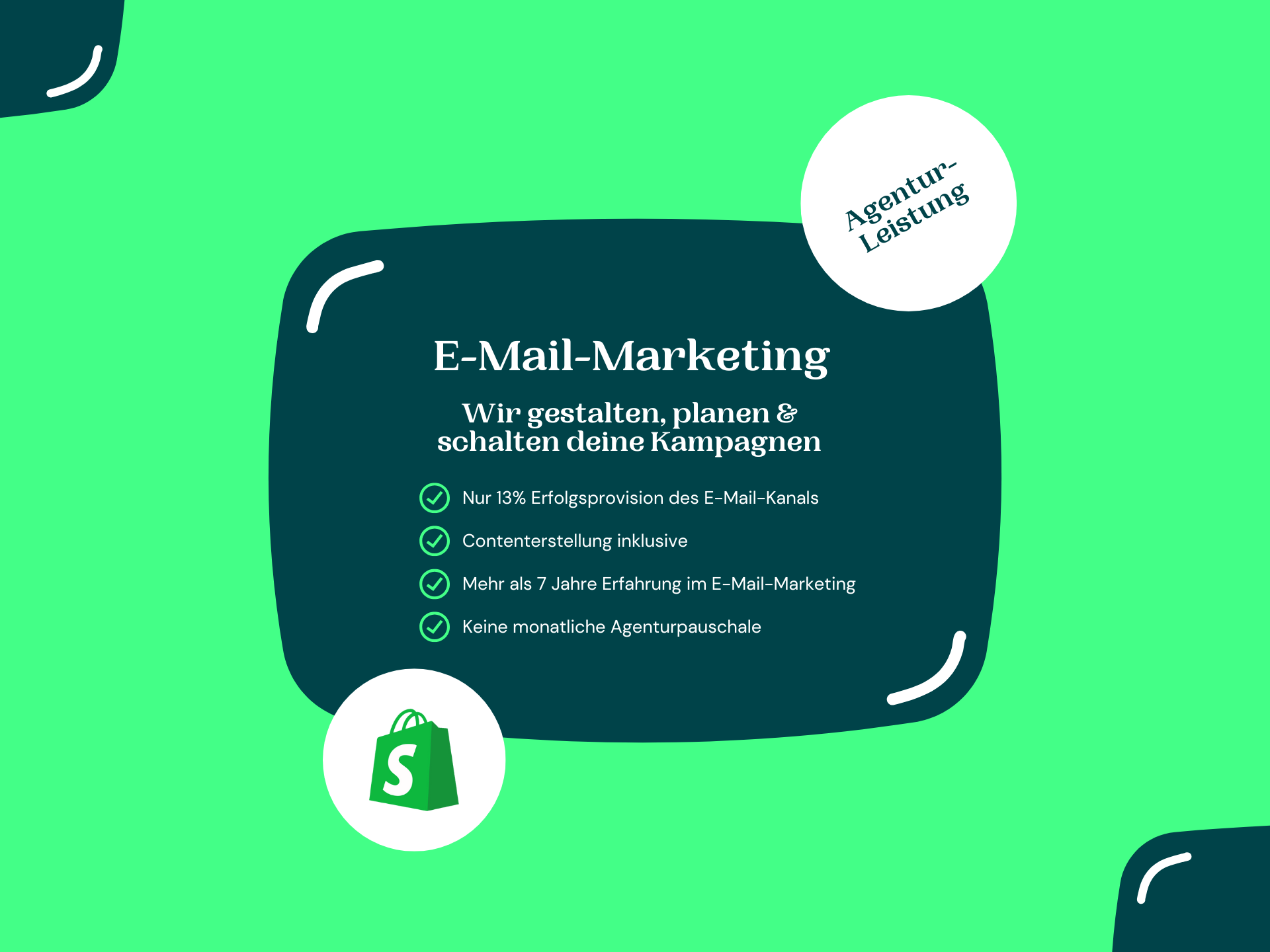 Shopify E-Mail-Marketing auf Erfolgsbasis