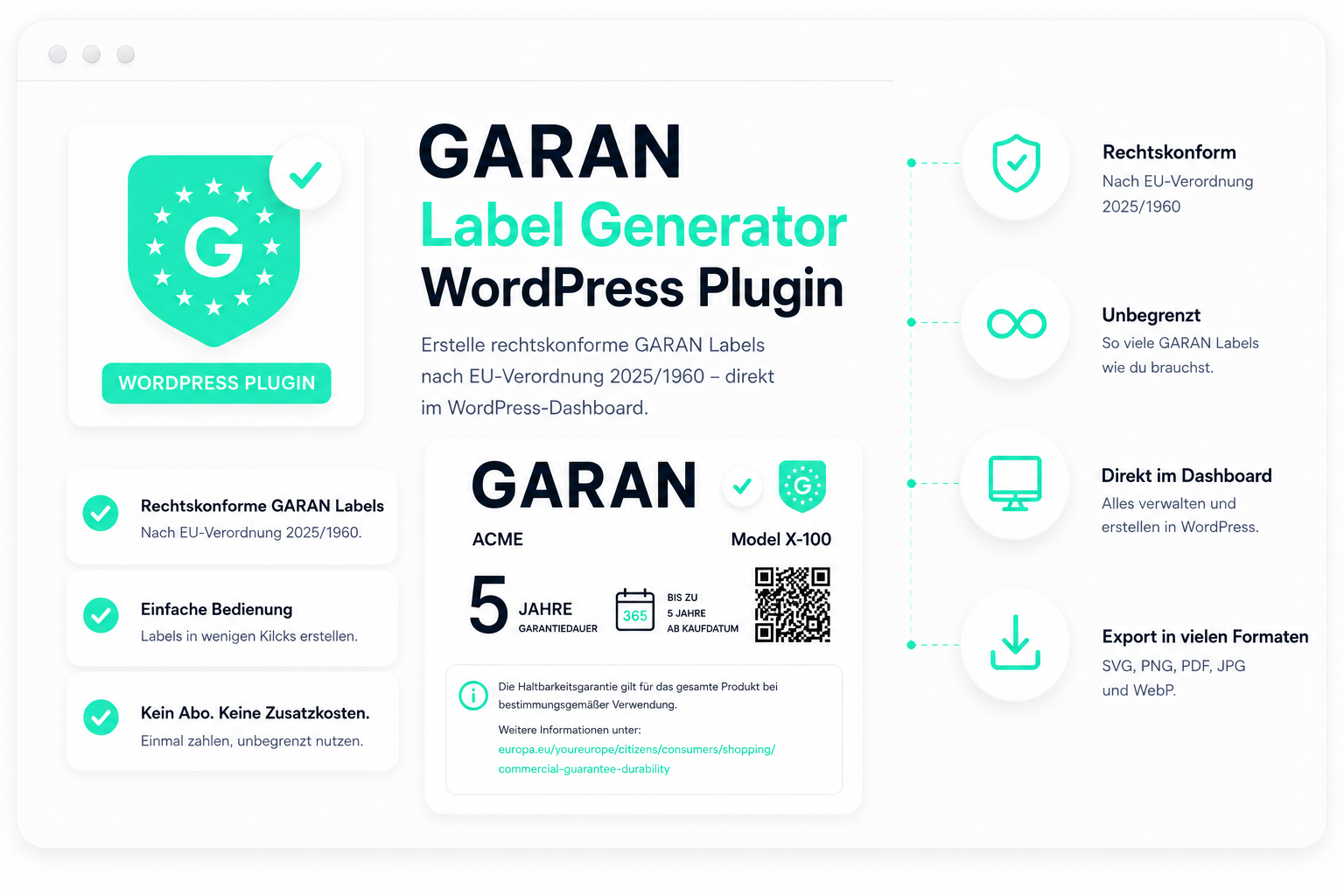 GARAN Label Generator WordPress Plugin