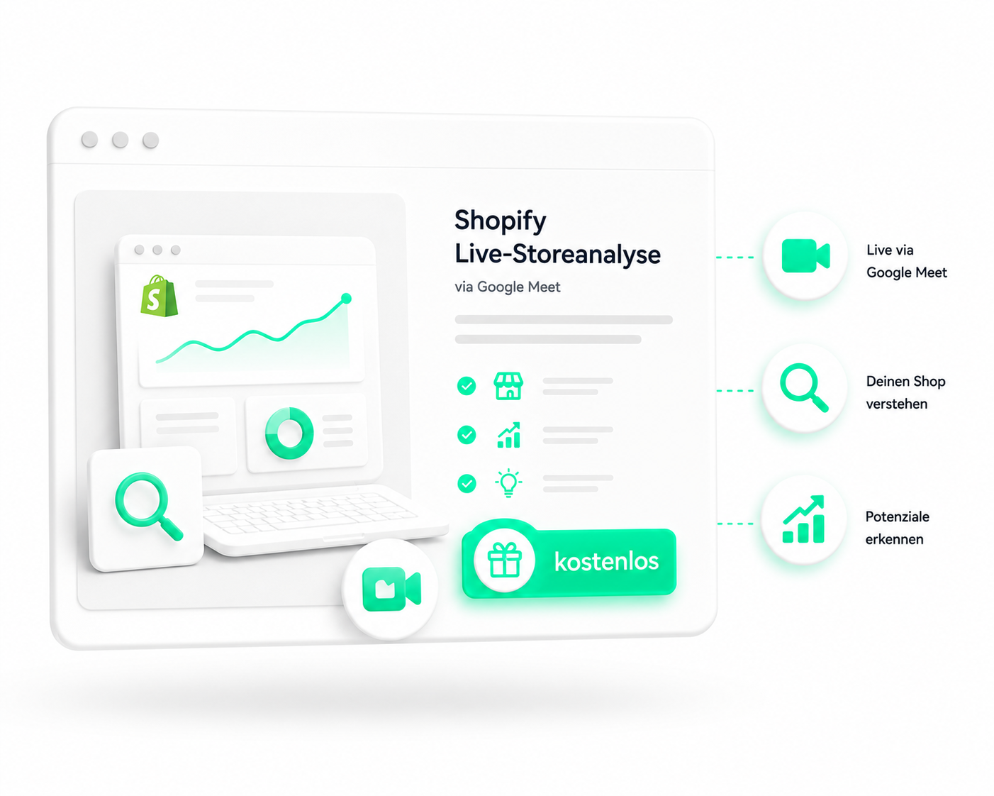 GRATIS Storeanalyse (45 Min. Google Meet)
