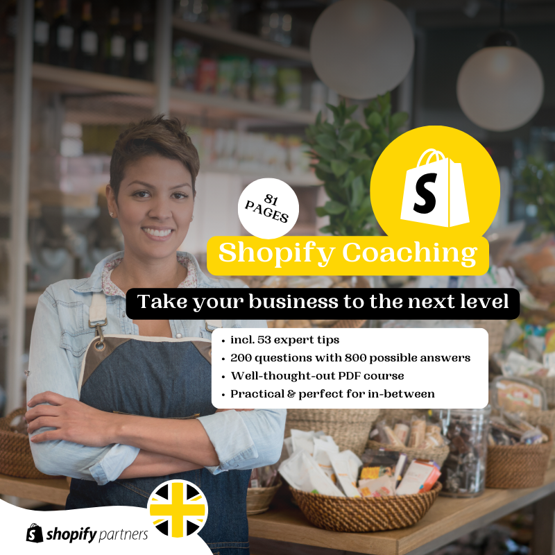 Shopify Coaching: Take your business to the next level 🎯 Self-paced courses for beginners, advanced learners and pros