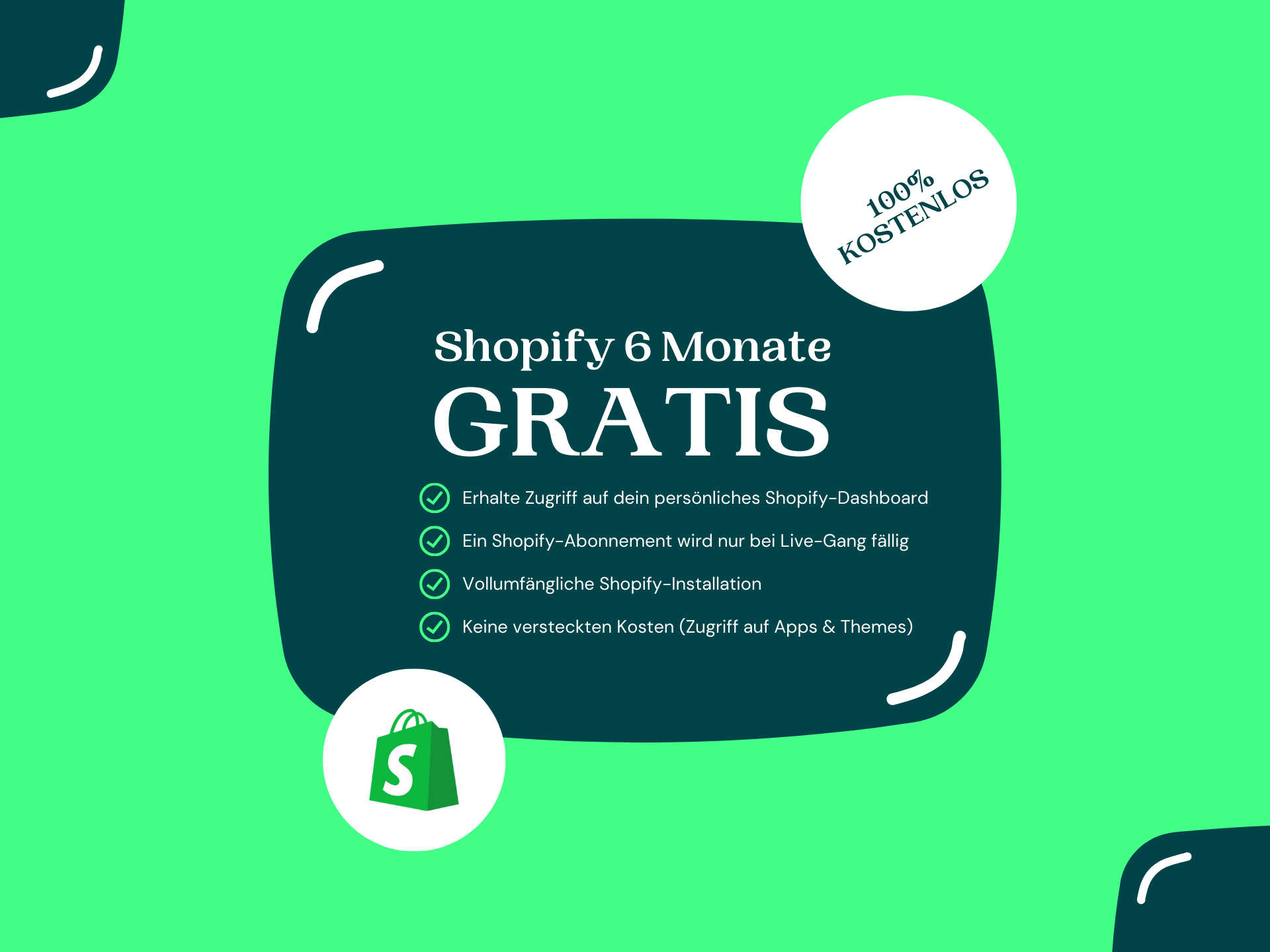 Shopify 6 Monate GRATIS testen