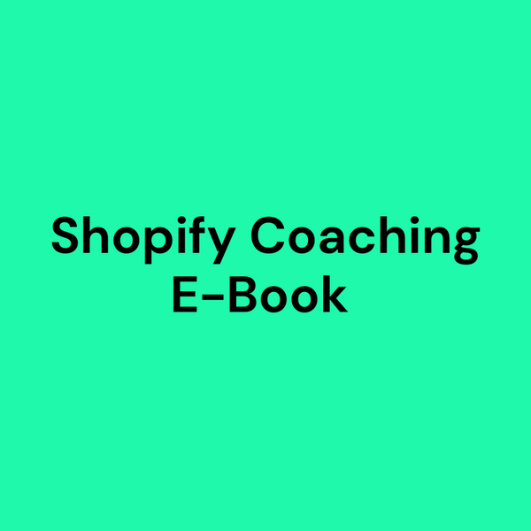 E-Book Shopify Coaching: Bring dein Geschäft voran