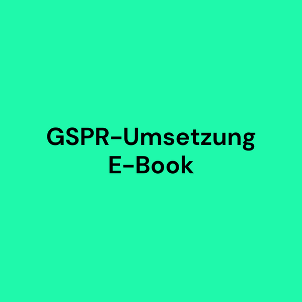 E-Book GPSR: Umsetzung mit Metafeldern